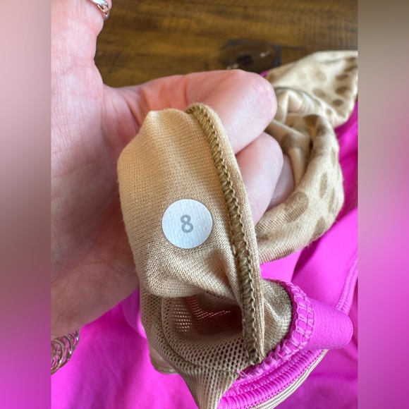 Lululemon | Pow Pink Metallic Silver Optimal Tank nwot - Picture 5 of 7